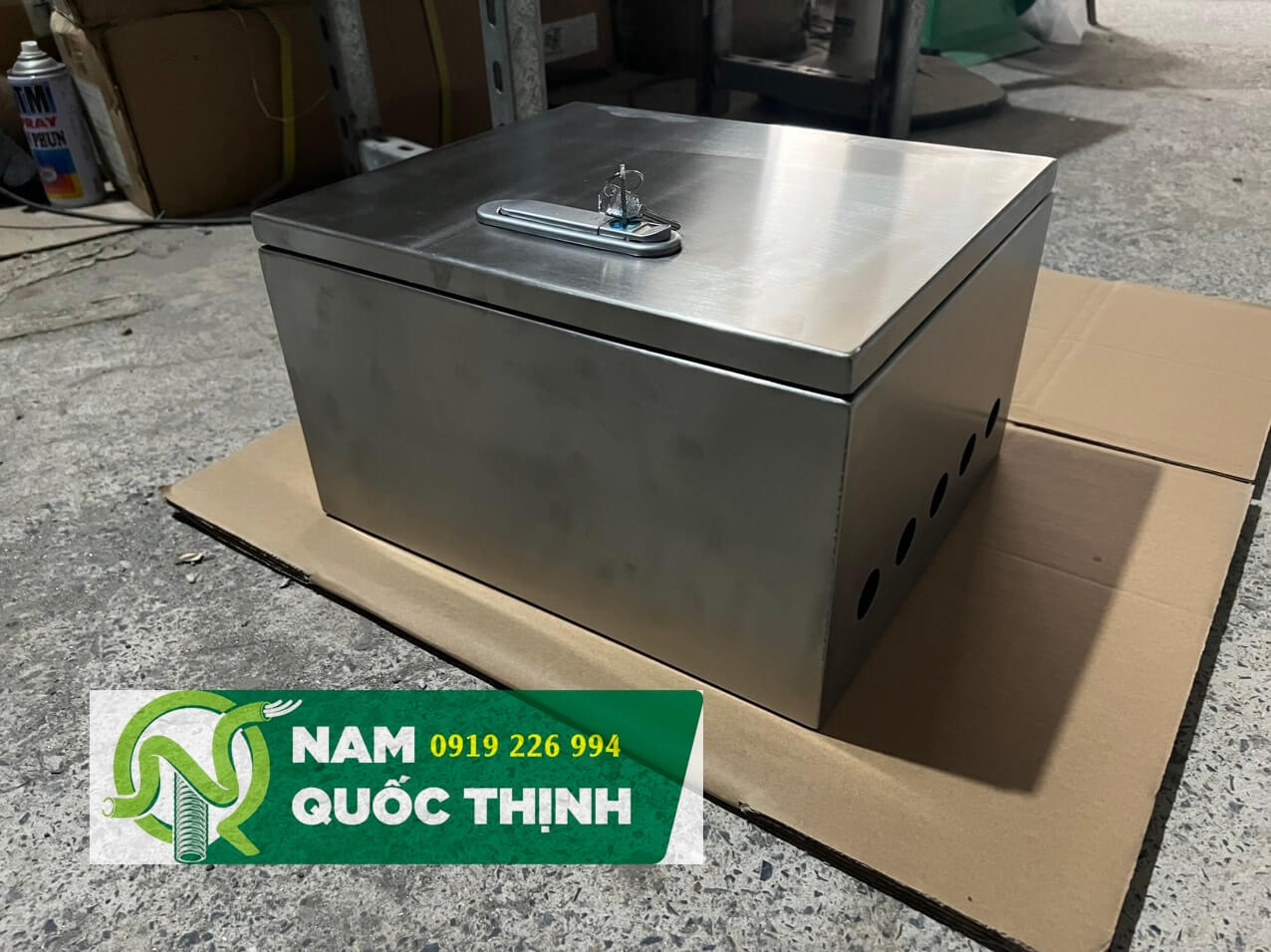 Tủ Điện Inox 304 L350xW300xH200x1.2 MM