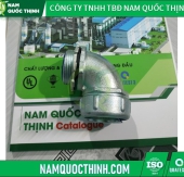 Đầu Nối Ống Ruột Gà Thép Kín Nước 90 Độ Vào Box