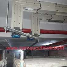 Thanh Unistrut đột lỗ 41x41 làm giá đỡ hệ thống Busway
