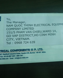 Nhà phân phối cọc tiếp địa Axis Ấn Độ tại Hồ Chí Minh