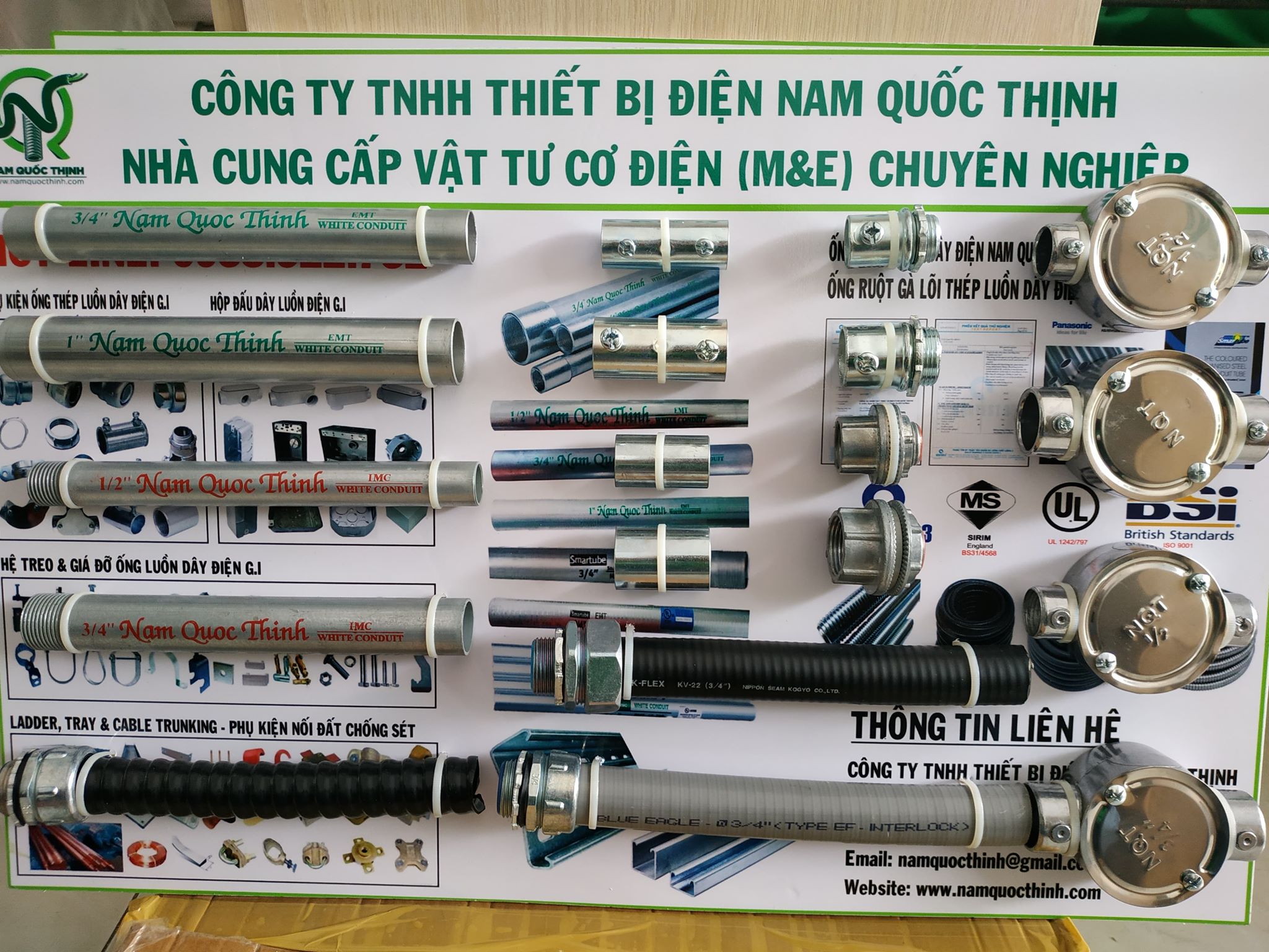 Bang mau ong thep luon day dien Nam Quoc Thinh