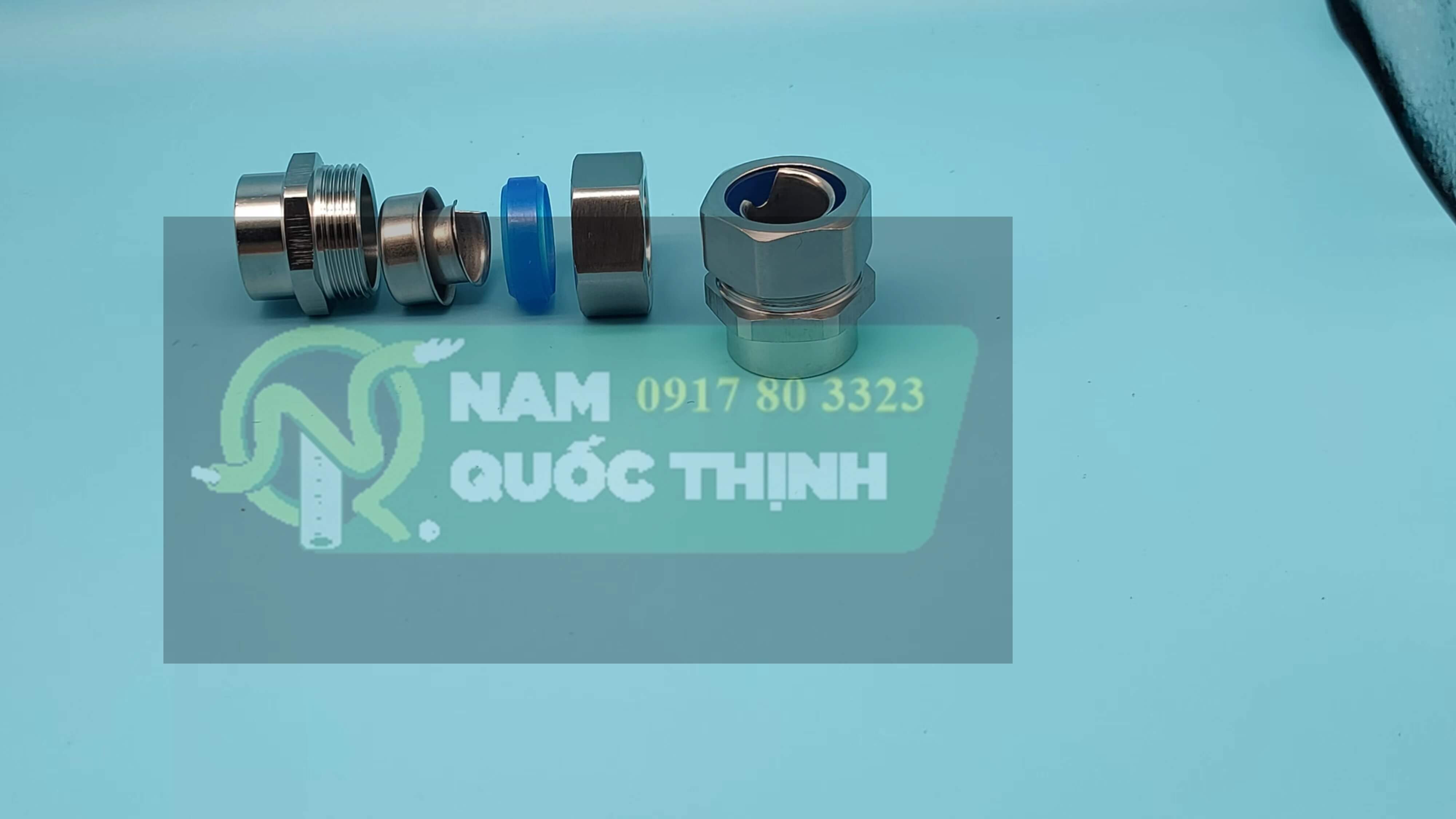 dau noi ruot ga inox 304 phi 21 va ong luon day dien ren imc