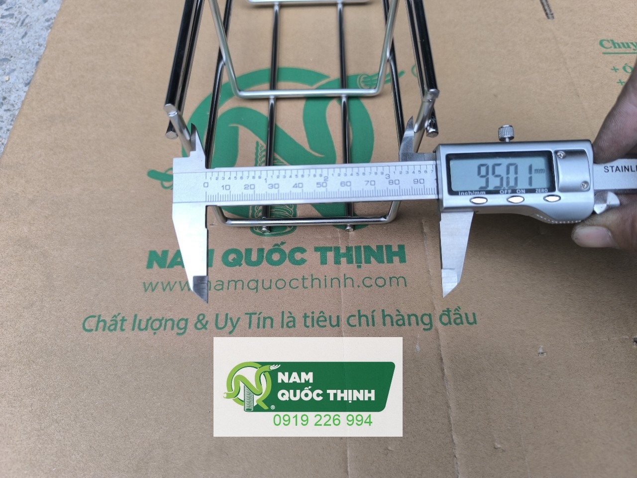 duong kinh trong mang cap luoi inox 120x100x5x3000 mm