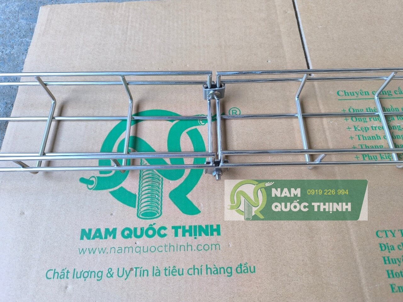 kep noi mang xong hai thanh mang dien luoi inox w100xh50