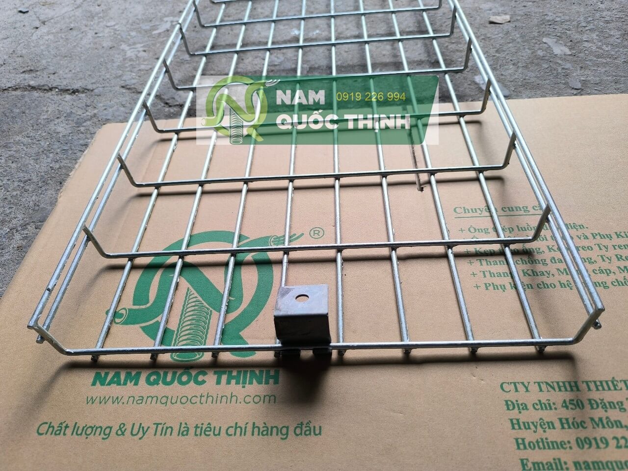 mang cap luoi ma kem nhung nong 400x50 mm noi moc treo ty ren