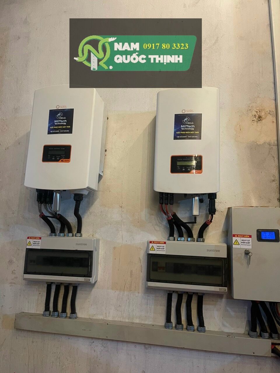 ong kem dan hoi boc nhua pvc luon day dien vao he thong dien solar