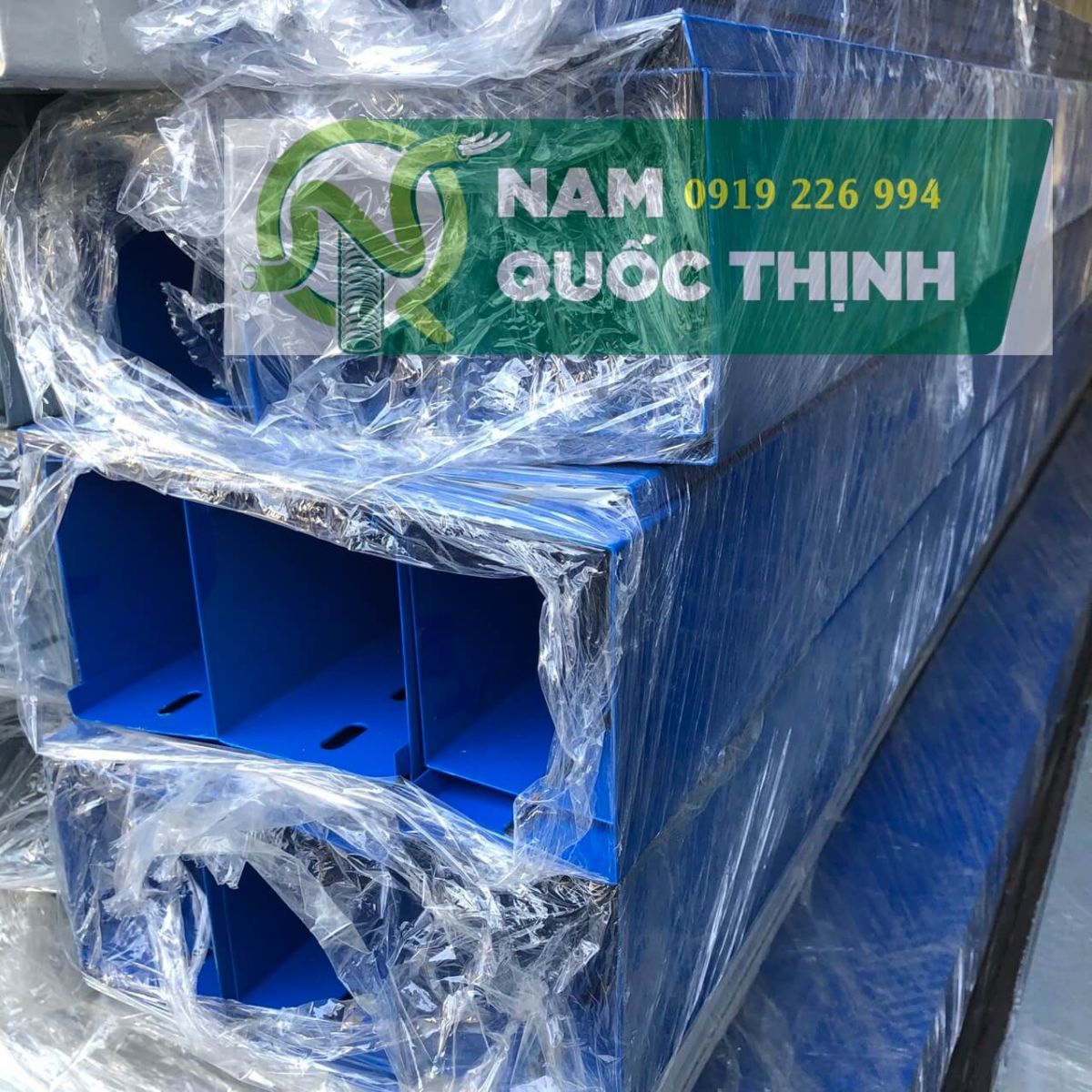 cable trunking son tinh dien 100x75 1 ly xanh duong