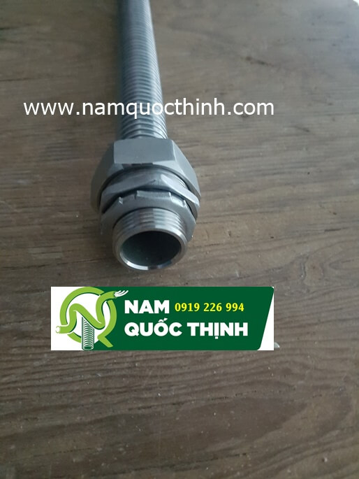 dau noi ong ruot ga loi inox 304 34 inch vao hop dien kin nuoc nps