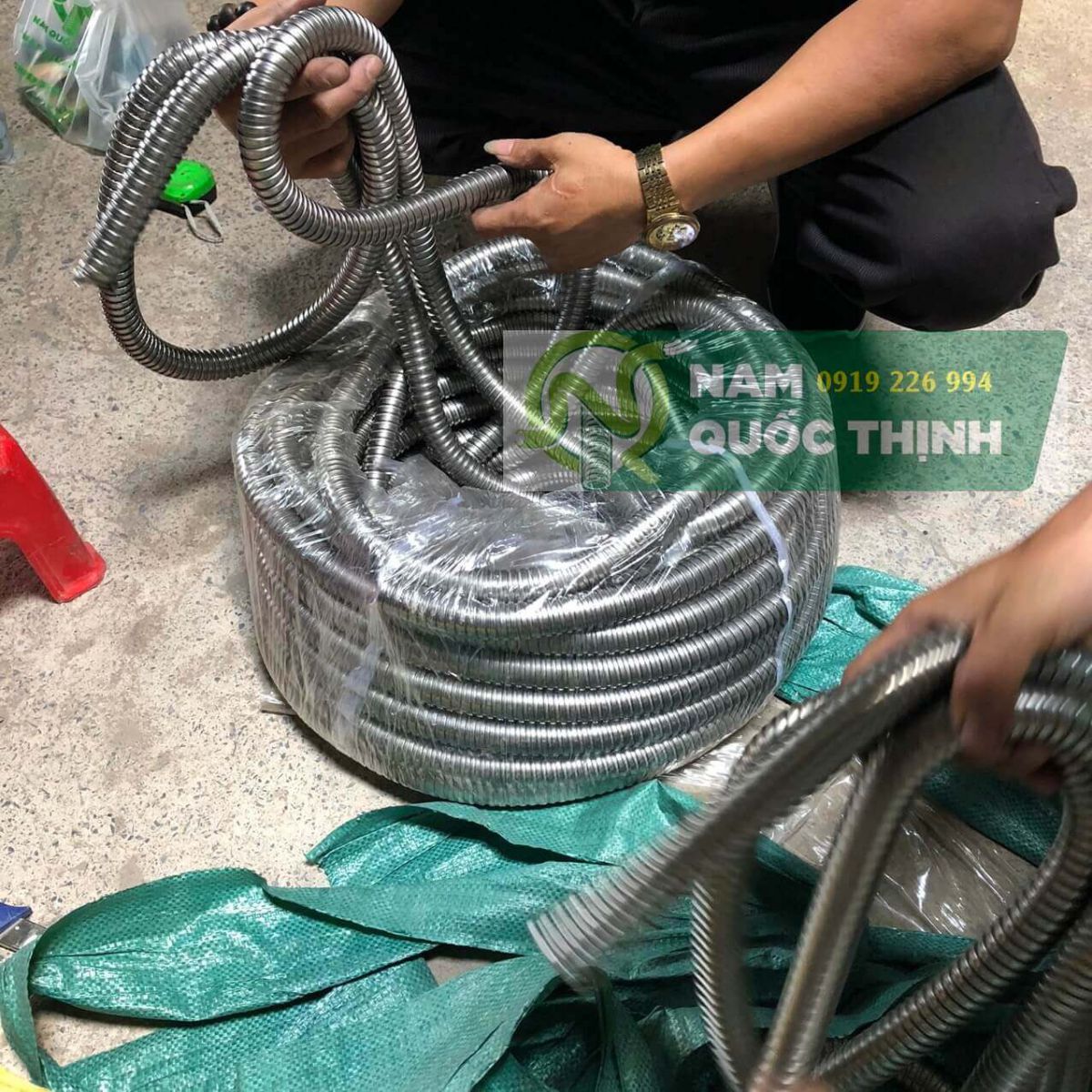 Kiểm tra số mét ống ruột gà inox 304