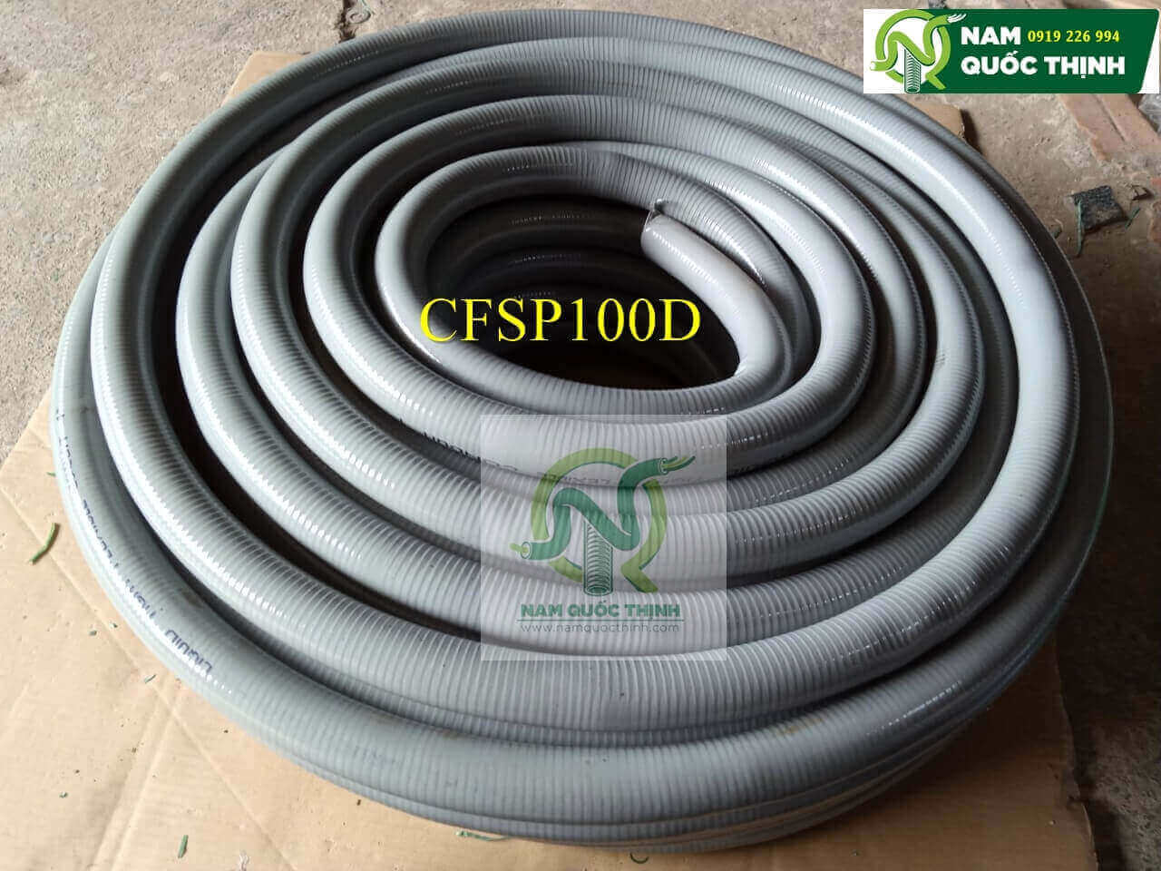 ống ruột gà lõi thép bọc nhựa dày chống thấm dầu d32