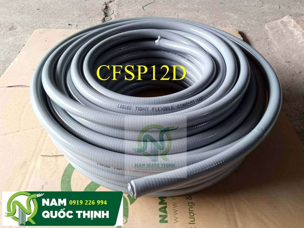 ống ruột gà lõi thép bọc nhựa dày phi 20
