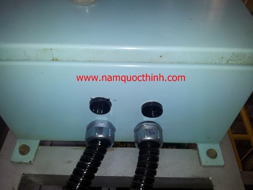 Ống ruột gà thép bọc nhựa với đầu nối kín nước 1/2